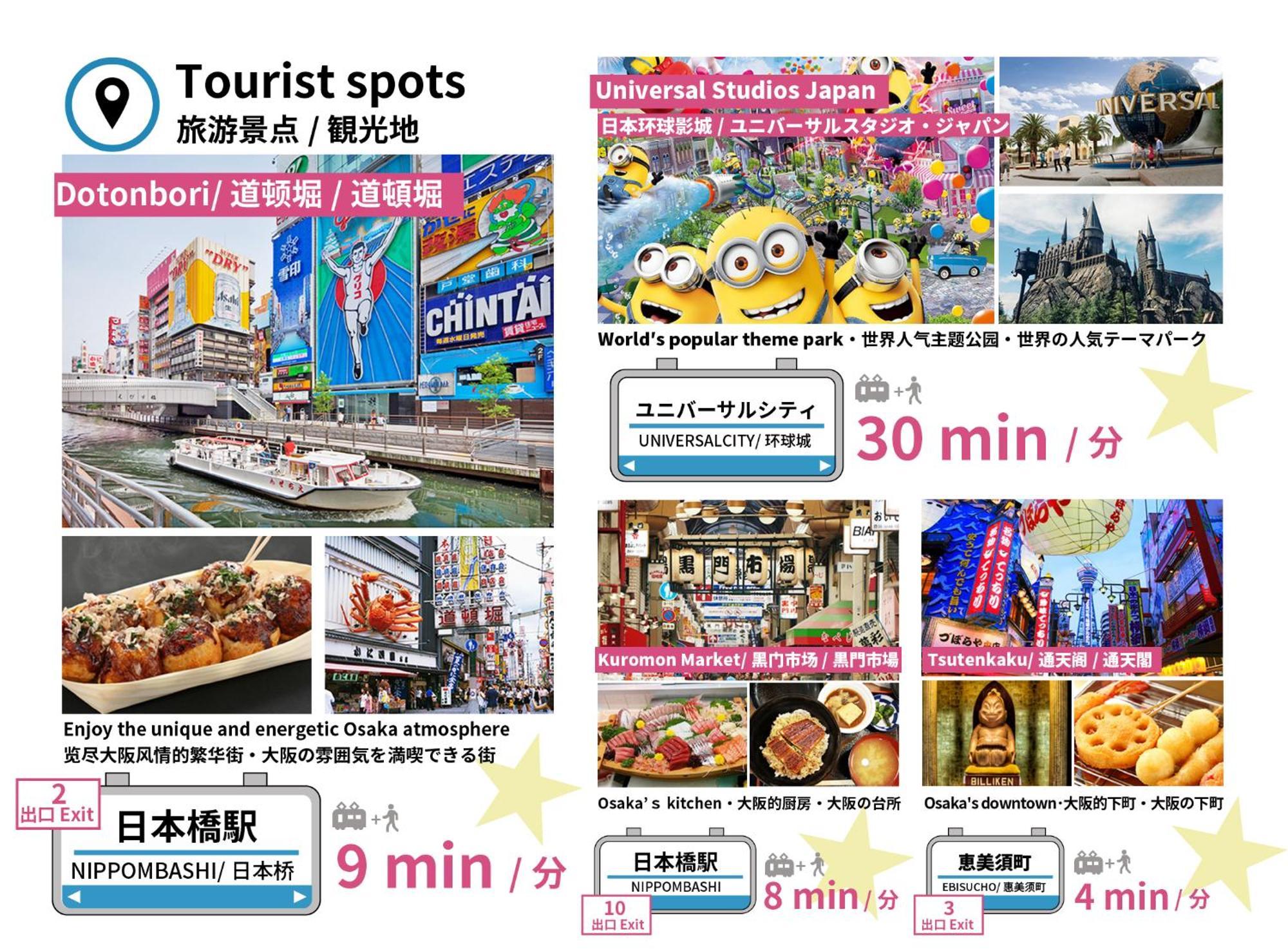 Bijou Suites Naniwa Osaka Ngoại thất bức ảnh